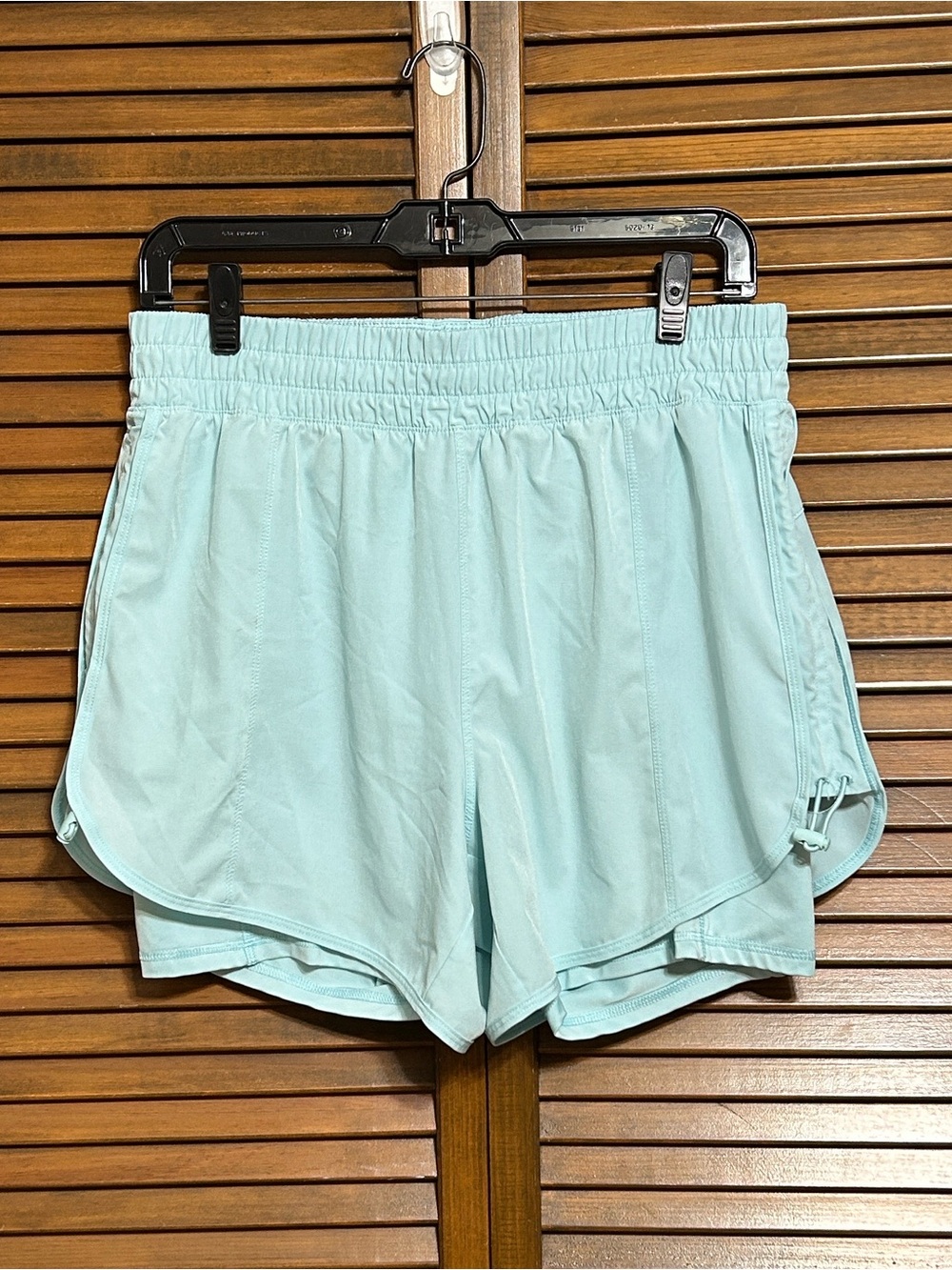 Avia Women's Athletic Running Light Aqua Shorts with Pockets Size M (8-10)